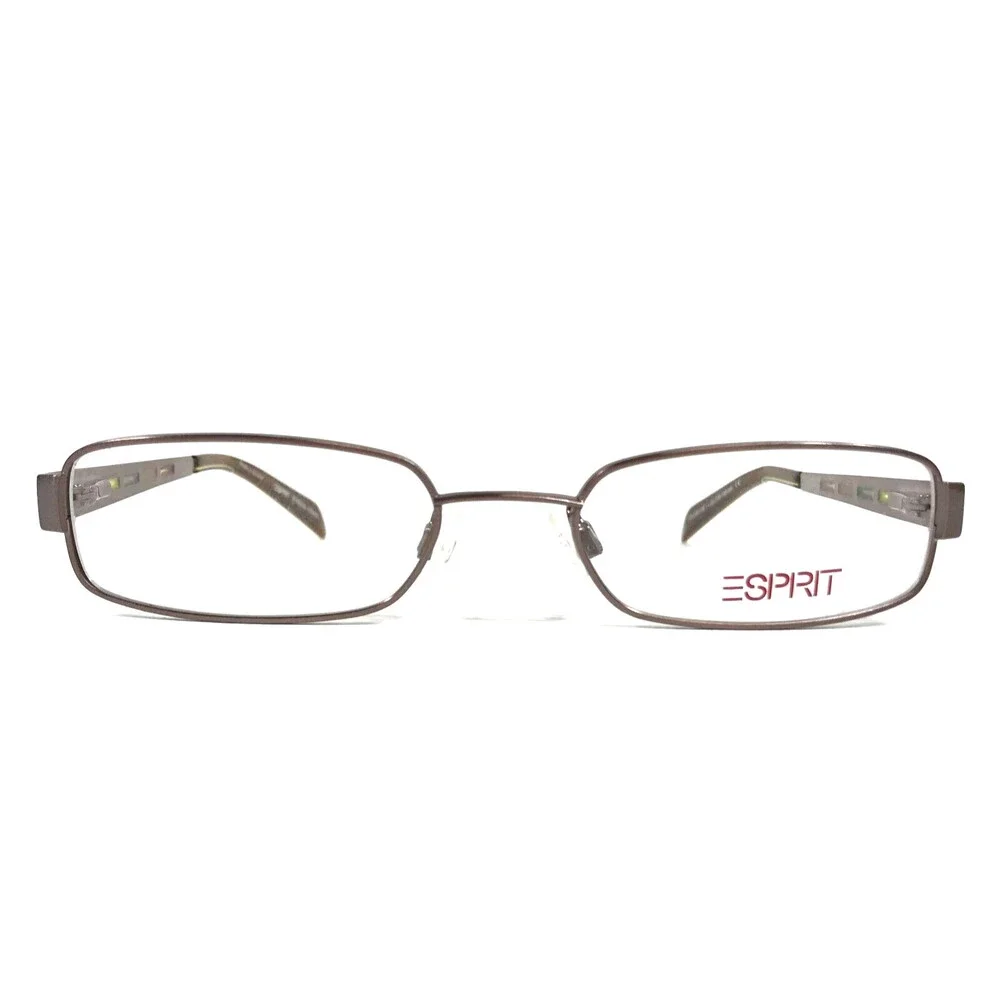 Esprit Eyeglasses Frames ET9374 535 Copper Brown Rectangle Full Rim 52-19-135